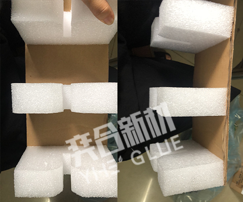 珍珠棉粘纸板粘合剂-软性环保海绵专用胶水来自东莞奕合厂家